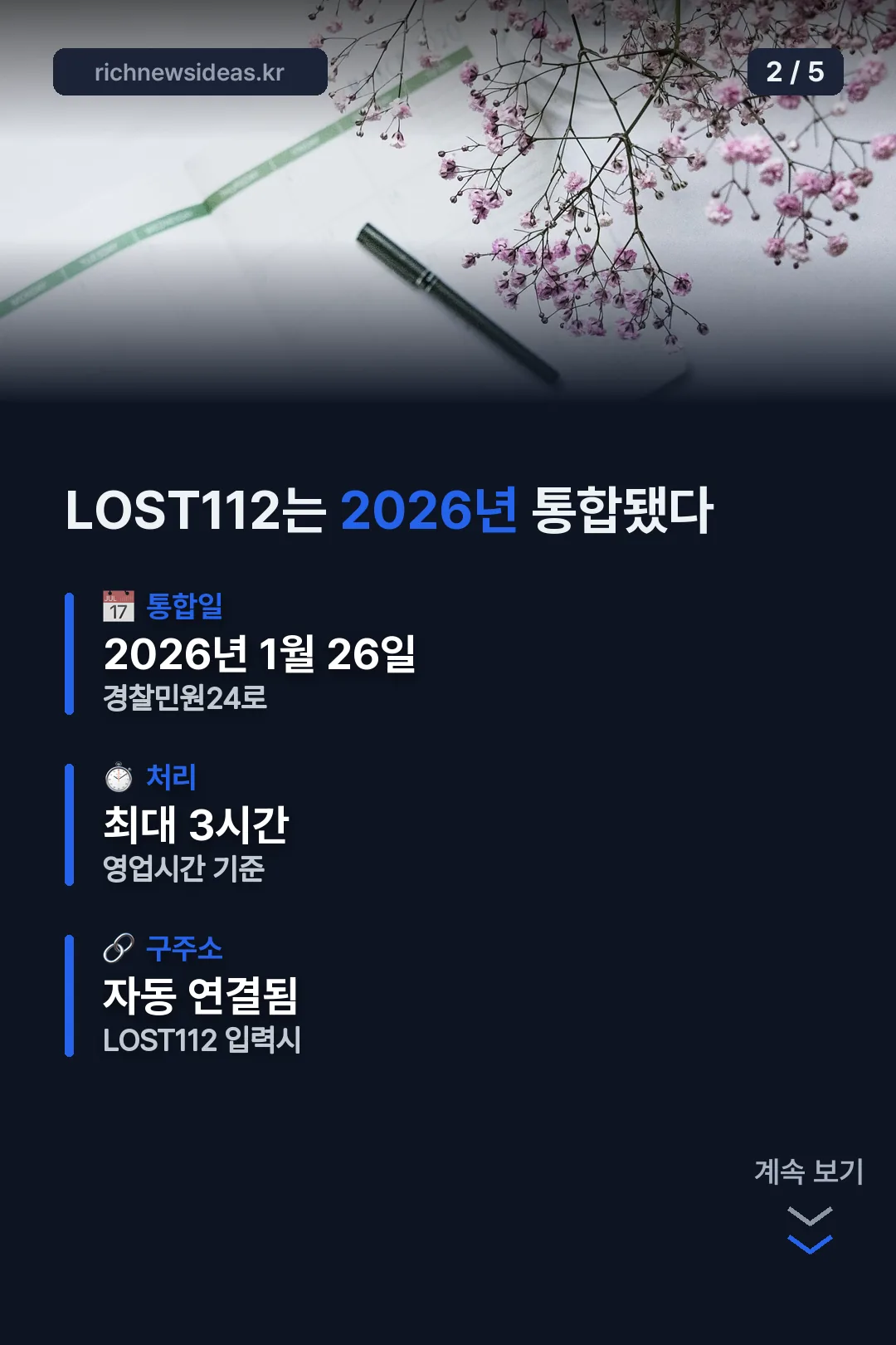 LOST112 통합 시점표